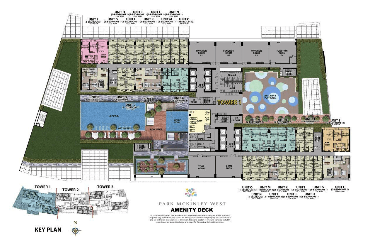 Floor plan 1 - Park McKinley West by MEGAWORLD